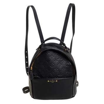 Pre Owned Louis Vuitton Black Empreinte Leather Sorbonne Backpack