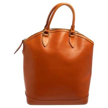 Pre Owned Louis Vuitton Caramel Nomade Leather Vertical Lockit Bag