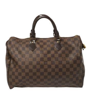مملوكة مسبقًا Louis Vuitton Damier Ebene Canvas Speedy 35 Bag