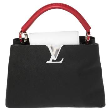 Pre Owned Louis Vuitton Multicolor Taurillon Leather Capucines MM Bag