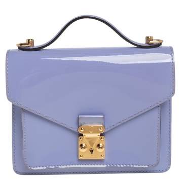 Pre Owned Louis Vuitton Lilas Vernis Leather Monceau BB Bag
