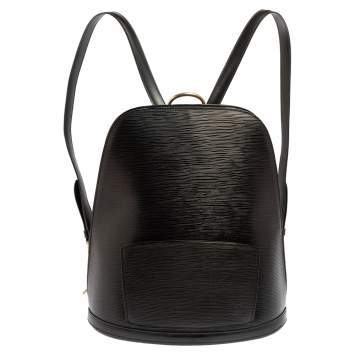 Pre Owned Louis Vuitton Black Epi Leather Gobelins Backpack Bag