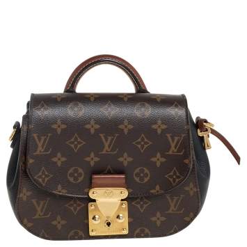 Pre Owned Louis Vuitton Black Monogram Canvas and Leather Eden PM Bag