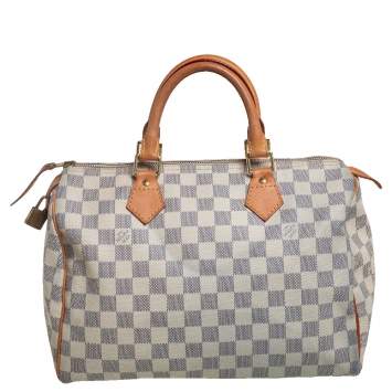 مملوكة مسبقًا Louis Vuitton Damier Azur Canvas Speedy 30 Bag