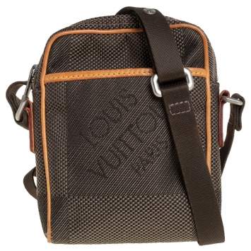 Pre Owned Louis Vuitton Terre Damier Geant Canvas Mini Citadin Messenger Bag