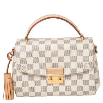 Pre Owned Louis Vuitton Damier Azur Canvas Croisette Bag