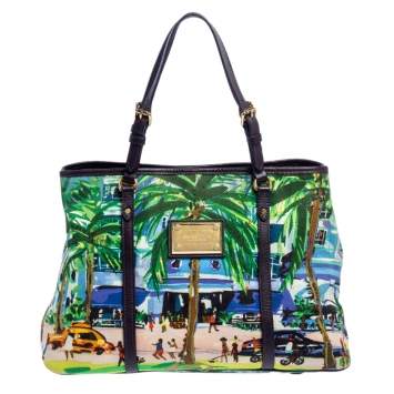 Pre Owned Louis Vuitton Canvas and Leather Trim Limited Edition Escale Ailleurs Cabas PM Bag