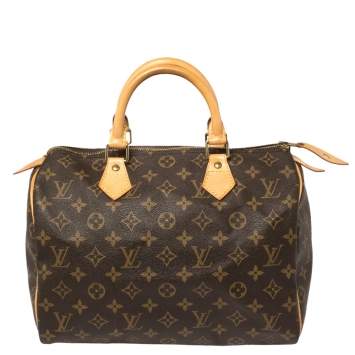 Pre Owned Louis Vuitton Monogram Canvas Speedy 30 Bag