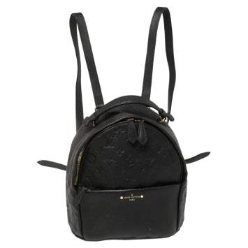 Pre Owned Louis Vuitton Black Empreinte Leather Sorbonne Backpack