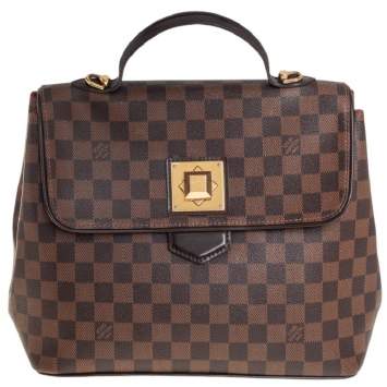 Pre Owned Louis Vuitton Damier Ebene Canvas Bergamo MM Bag