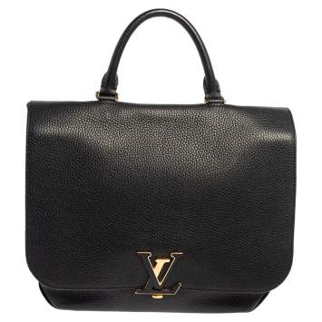 Pre Owned Louis Vuitton Black Taurillon Leather Volta Bag