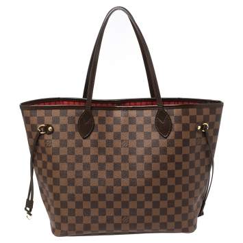 Pre Owned Louis Vuitton Damier Ebene Canvas Neverfull NM MM Bag