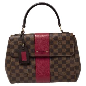 Pre Owned Louis Vuitton Bordeaux Damier Ebene Bond Street Bag            