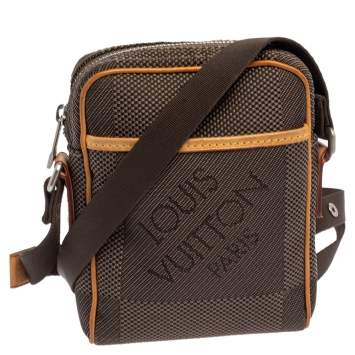 Pre Owned Louis Vuitton Terre Damier Geant Canvas Mini Citadin Messenger Bag
