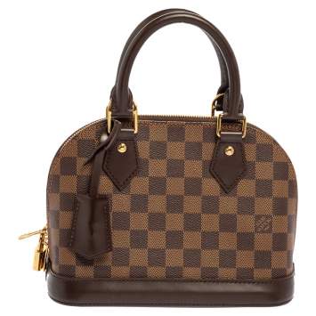 Pre Owned Louis Vuitton Damier Ebene Canvas Alma BB Bag