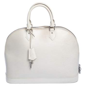 Pre Owned Louis Vuitton Ivorie Epi Leather Alma GM Bag