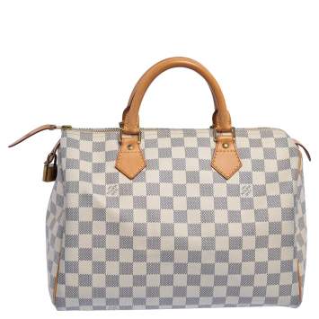 مملوكة مسبقًا Louis Vuitton Damier Azur Canvas Speedy 30 Bag