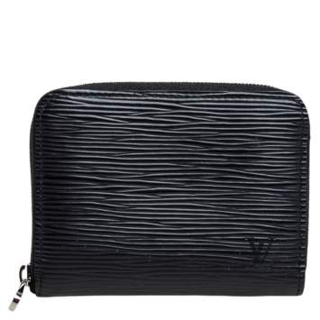 Pre Owned Louis Vuitton Black Epi Leather Zippy Coin Purse