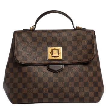 Pre Owned Louis Vuitton Damier Ebene Canvas Bergamo MM Bag
