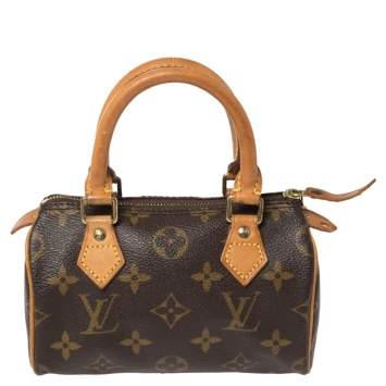 Pre Owned Louis Vuitton Monogram Canvas Speedy Nano Bag