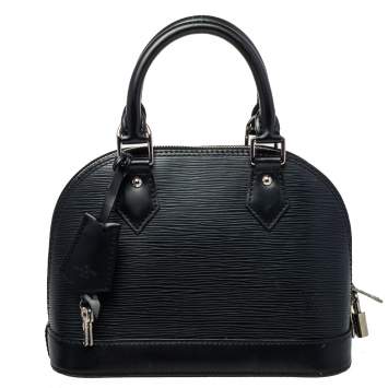 Pre Owned Louis Vuitton Black Epi Leather Alma BB Bag