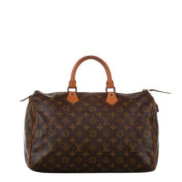 Pre Owned Louis Vuitton Monogram Canvas Speedy 35 Bag