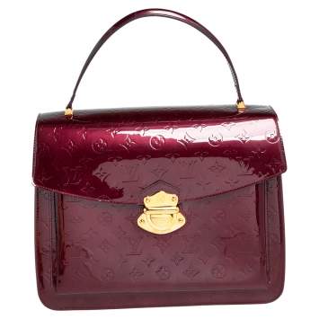 Pre Owned Louis Vuitton Rouge Fauviste Monogram Vernis Romaine Bag
