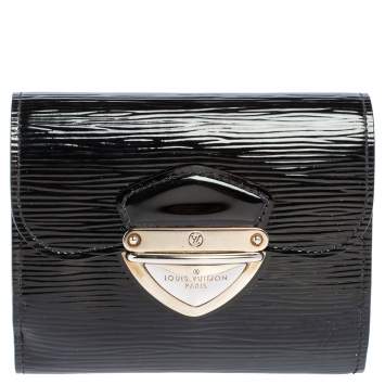 Pre Owned Louis Vuitton Black Electric Epi Leather Joey Wallet