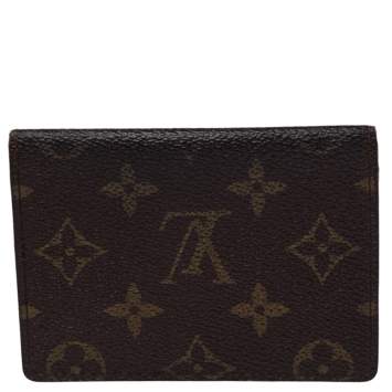 Pre Owned Louis Vuitton Monogram Canvas ID Card Holder Wallet