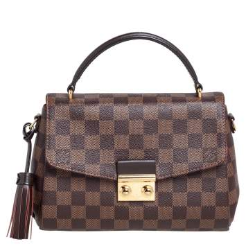 Pre Owned Louis Vuitton Damier Ebene Canvas Croisette Bag