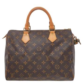 Pre Owned Louis Vuitton Monogram Canvas Speedy 30 Bag