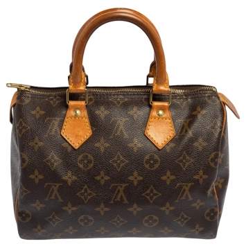 Pre Owned Louis Vuitton Monogram Canvas Speedy 25 Bag