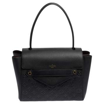 Pre Owned Louis Vuitton Black Monogram Empreinte Leather Trocadero Bag