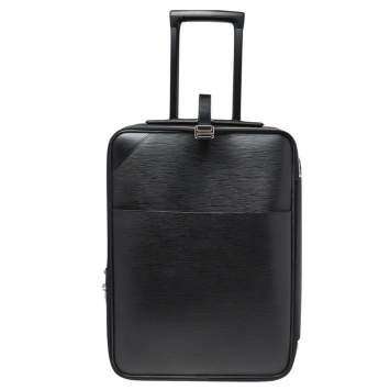 Pre Owned Louis Vuitton Black Epi Leather Pegase 55 Luggage