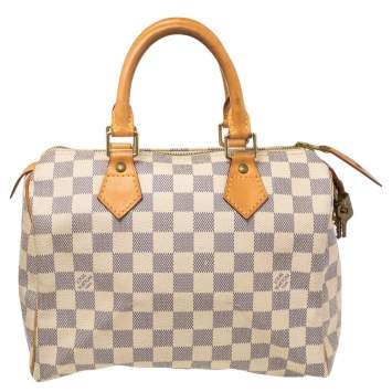 مملوكة مسبقًا Louis Vuitton Damier Azur Canvas Speedy 25 Bag