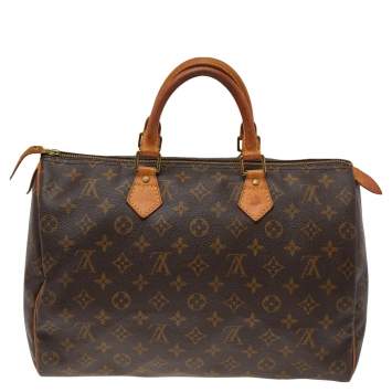Pre Owned Louis Vuitton Monogram Canvas Speedy 35 Bag