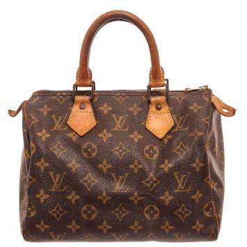 Pre Owned Louis Vuitton Brown Monogram Canvas Speedy Bag