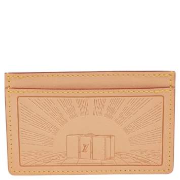 Pre Owned Louis Vuitton Vachetta Leather Voyages Card Holder