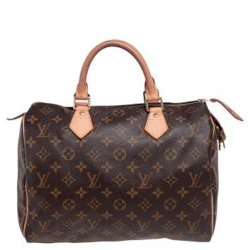 Pre Owned Louis Vuitton Monogram Canvas Speedy 30 Bag