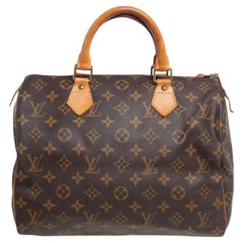 Pre Owned Louis Vuitton Monogram Canvas Speedy 30 Bag