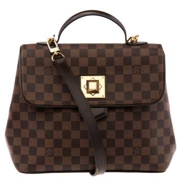 Pre Owned Louis Vuitton Damier Ebene Canvas Bergamo MM Bag