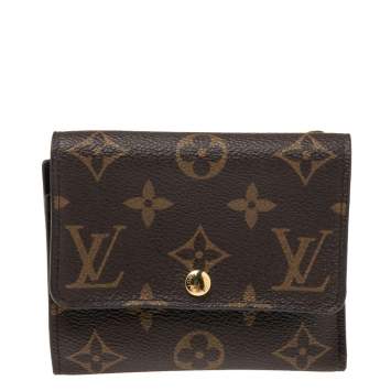 Pre Owned Louis Vuitton Monogram Canvas Anais Compact Trifold Wallet