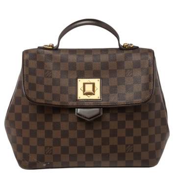 Pre Owned Louis Vuitton Damier Ebene Canvas Bergamo MM Bag