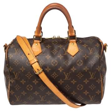 Pre Owned Louis Vuitton Monogram Canvas Speedy 30 Bag