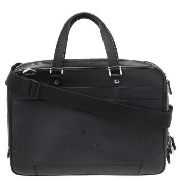 Pre Owned Louis Vuitton Black Taiga Leather Alexander Briefcase