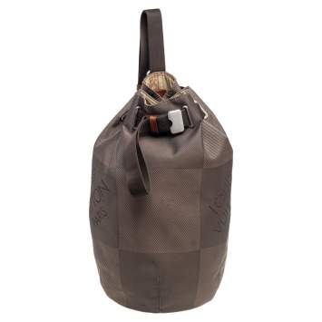 Pre Owned Louis Vuitton Damier Geant Matelot GM Terre Bucket Bag