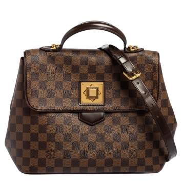 Pre Owned Louis Vuitton Damier Ebene Canvas Bergamo MM Bag