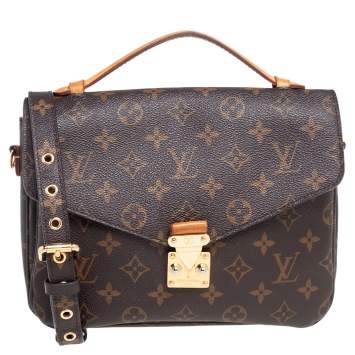 Pre Owned Louis Vuitton Monogram Canvas Metis Pochette Bag