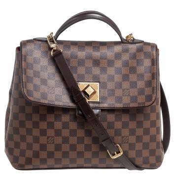 Pre Owned Louis Vuitton Damier Ebene Canvas Bergamo GM Bag