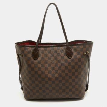 Pre Owned Louis Vuitton Damier Ebene Canvas Neverfull MM Bag